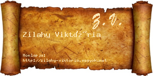 Zilahy Viktória névjegykártya